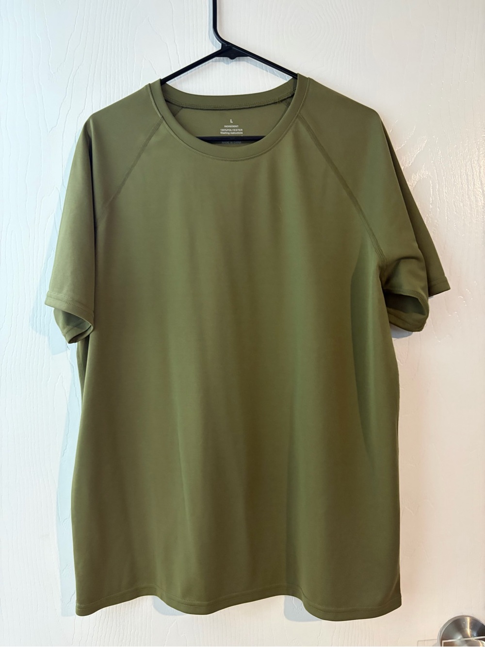 3 Pack Men's Performance Crew Neck Shirt - Olive, Navy, and Black